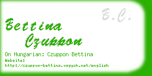 bettina czuppon business card